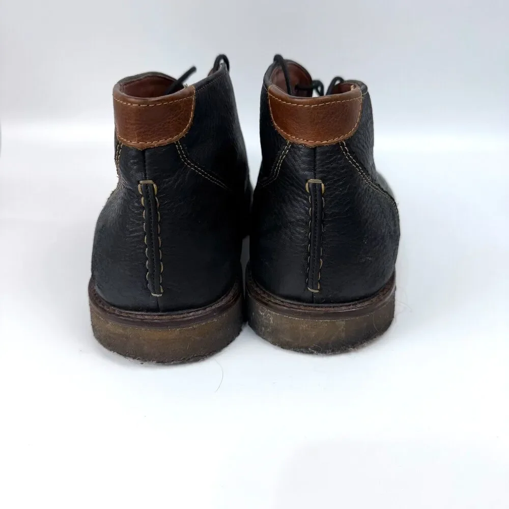 Johnston & Murphy Copeland Men's Chukka Boots Sheepskin, Black, Size 11 1/2